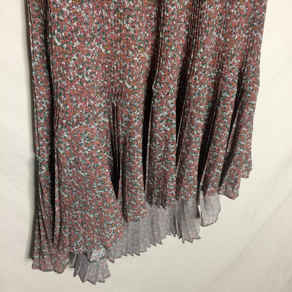 Lili's Closet Pink Floral high low pleated skirt - Picture 5 of 8